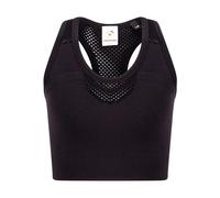 Tombo Girl's Seamless Crop Top in Black | Size: 9-10 Years Tombo Black 9-10 Years