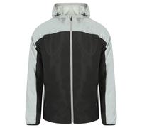 Tombo Hi-viz jacket - Reflective panel on chest/sleeves, 3-piece adjustable hood
