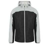 Tombo Hi-Viz Jacket Reflective Showerproof Breathable Adjustable Hood