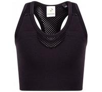 Tombo Girl's Seamless Crop Top in Black | Size: 7-8 Years Tombo Black 7-8 Years