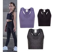 Tombo Kids seamless crop top - Kids Vests (t-shirt), 60% Nylon