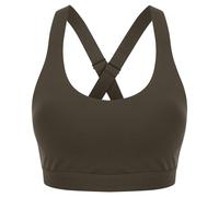Tombo Medium Impact Core Sports Bra Support Cross Over Straps Non Removable Cups