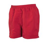 Tombo Men's All Purpose Mesh Lined Shorts in Red | Size: Small Tombo Red S