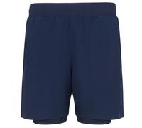 Tombo Men's Double Layered Shorts in Mid Navy | Size: 3XL Tombo Mid Navy 3XL