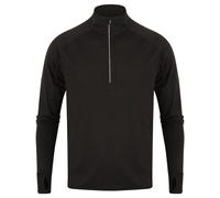 Tombo Mens Long Sleeve Zip Neck Performance Top PC3041