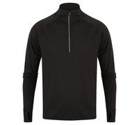 Tombo Mens Quarter Zip Long-Sleeved Top RW10240