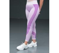 Tombo Panelled Women's Yoga Leggings - Purple-Pink - L/XL