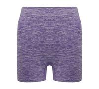 Tombo Women's Melange Seamless Shorts in Purple | Size: S/M Tombo Purple S/M