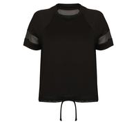Tombo Women's Over Mesh Net Back Exercise Fitness T-Shirt (TL526) - Short Sleeve