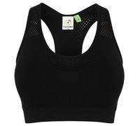 Tombo Women's Tombo Seamless Crop Sports Bra {TL696} - Black - X-Small