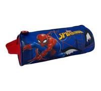 Tombolino Round School Pencil Case with Handle School Stationery Organizer Pen Holder Pencils Colours, Spiderman, Bag Organizer