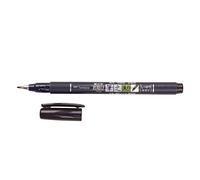 Tombow 82038-Fudenosuke Brush Pen, Hard Tip, Black, 5 Count