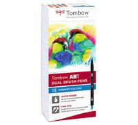 Tombow ABT Dual Brush Pen Primary Colour Box (18pc)