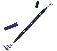 Tombow ABT Dual Brush Pen, ABT-569, pen with two tips, perfect for hand lettering and bullet journaling, water colourable, jet blue