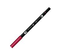 Tombow ABT Dual Brush Pen, ABT-856, pen with two tips, perfect for hand lettering and bullet journaling, water colourable, poppy red