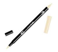 Tombow ABT Dual Brush Pen, ABT-990, pen with two tips, perfect for hand lettering and bullet journaling, water colourable, light sand
