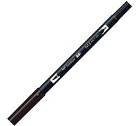 Tombow ABT Dual Brush Pen - Black - Pack of 6