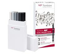 Tombow ABT Dual Brush Pen - Grey - Pack of 12