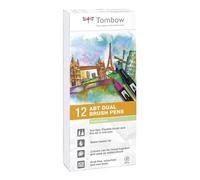 Tombow ABT Dual Brush Pen - Pastel (Pack of 12)