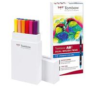 Tombow ABT Dual Brush Pen - Primary Colours (Pack of 12)