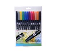 Tombow ABT Dual Brush Pen - Primary Colours (Pack of 12)