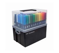 Tombow ABT Dual Brush Pen Set - 108 Colors with Storage Box, Portable and Organi