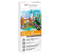 Tombow ABT Dual Brush Pen - Grey (Pack of 12)