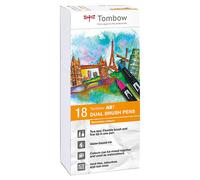 Tombow ABT Dual Brush Pen - Secondary Colours (Pack of 18)