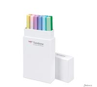 Tombow ABT Dual Brush Pens Water Based Set Of 12 Pastel For Lettering Art