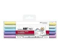 Tombow ABT PRO Alcohol-based Marker Pens Set of 5 - Pastel Colours