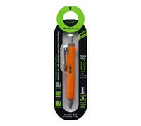 Tombow AirPress Retractable Ballpoint Pen 0.7mm Tip Orange Barrel Blac