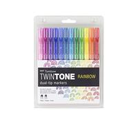 Tombow AMERICAN INC. Markers TWINTONE Rainbow, One Size