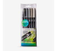 Tombow : Art Dual Blendable Brush Pens : Grey Colours : Set of 6