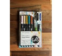 Tombow Blended Lettering Set Cozy Times Waterbrush Dual Brush Pens New