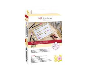 Tombow BUJO-SET2 Creative Journaling Kit Bright Notebook + 7 Selected Products