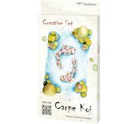 Tombow Creative Set Carpe Koi, Japan-Inspired Brush Pen Set with ABT Dual Brush Pen, Fineliner, A6 Aqurell Paper for Koi Drawing and Watercolour [Japan Set4]