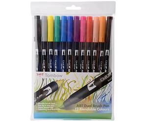 Tombow Dual Brushpens 12 Pens Primary