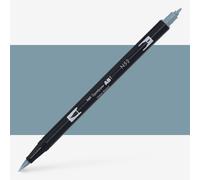 Tombow ABT Dual Brush Pen, ABT-N52, pen with two tips, perfect for hand lettering and bullet journaling, water-soluble, cool grey 8