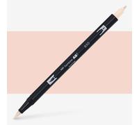 Tombow ABT Dual Brush Pen, ABT-850, pen with two tips, perfect for hand lettering and bullet journaling, water colourable, light apricot