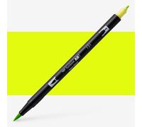 Tombow ABT Dual Brush Pen, ABT-131, dual-tip pen, perfect for hand lettering and bullet journaling, water-soluble, lemon lime