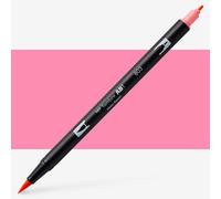 Tombow ABT Dual Brush Pen, ABT-803, pen with two tips, perfect for hand lettering and bullet journaling, water colourable, pink punch