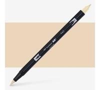 Tombow ABT Dual Brush Pen, ABT-942, pen with two tips, perfect for hand lettering and bullet journaling, water colourable, cappuccino