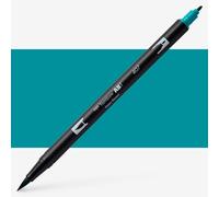 Tombow ABT Dual Brush Pen, ABT-407, pen with two tips, perfect for hand lettering and bullet journaling, water colourable, tiki teal