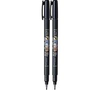 Tombow Fudenosuke Brush Pen, Hard Soft Tip, Black Ink