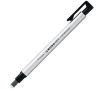 Tombow Holder Eraser, Mono Zero Square Shaper, Silver (EH-KUS04)