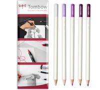 Tombow Irojiten Coloured Pencil - Wax Based Lead - Artist's Colouring Pencils - Purple Tones - Pack of 5 In Envelope Gift Packaging
