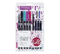 Tombow Lettering set, pens and eraser including instructions, designed by Frau Hölle (Advanced).