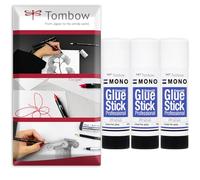 Tombow Mono Glue Stick - 39g - Transparent - Pack of 3 In Envelope Gift Packaging