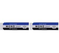 Tombow Mono Smart Eraser, 9g, White, Rectangular, PVC, Finest Erasing (Pack of 2)