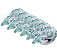 Tombow Mono YXE4 Correction Roller, Office Pack of 6, Extra-Long 4.2mm x 16 m Tape, refillable, sideway Correction, 100% Recycled housing [CT-YXE4-6P]